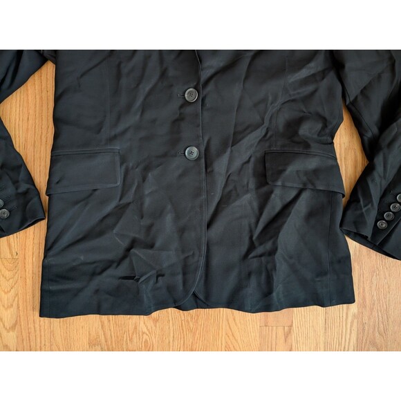 Gucci Uniform Black Wool Double Breasted Blazer Size 46 Pockets Dress - Picture 2 of 13